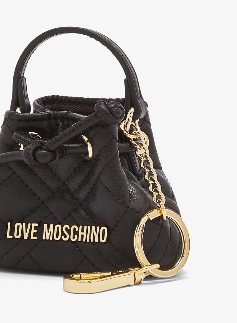 لوف موسكينو محفظة مبطنة من البولي يوريثان مع ميدالية مفاتيح - Image 4